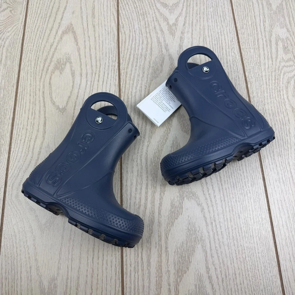 Crocs Kids’ Handle It Rain Boots c9 Navy Blue $45 Children's Shoes